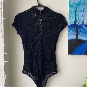 Black lace Bodysuit